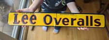 ***RARE*** Lee Overalls Painted Tin Tacker Advertising Sign Gas ***ORIGINAL*** picture