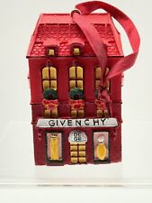 Vtg 1999 Red Givenchy Fashion Store House Christmas Decoration Ornament picture