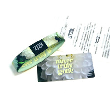 ZOX **NEVER TRULY GONE** Silver Single Large Wristband w/Card NIP picture