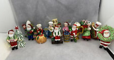 The Danbury Mint Santa's Kitchen Christmas Porcelain Ornaments Set Lot Of 12 picture