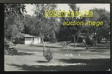 RPPc Woodlawn Resort Glenwood Mn Old Car Playgroud Minnesota Real Pope County picture