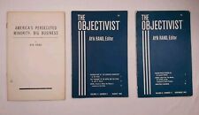 LOT OF 3 RARE ORIGINAL  Ayn Rand 1962 & 1969 Objectivist Pamphlets picture