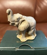 Vintage Harmony Kingdom Trunk Call Elephant Trinket Box 3