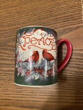 Lang Birds of Peace Ceramic Christmas Coffee Soup Mug Cup Susan Winget 2012 picture