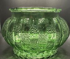 Vintage Green Checkered Oblong Vase A.L.R.O. picture