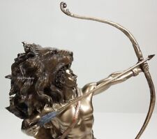 Hercules W Bow & Nemean Lion Skin Greek Mythology Statue Bronze Finish Sculpture picture