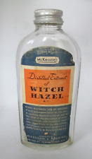 Vintage 1930s 1940s McKesson Distilled Extract of WITCH HAZEL Medicine Bottle picture