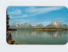 Postcard Teton Range reflected in Jackson Lake, Grand Teton National Park, WY picture