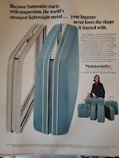 1967 Blue Samsonite Silhouette  Luggage Magnesium Strongest Metal Vintage ad picture