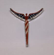 Steven Lavaggi American Patriotic Angel Red White Blue Lapel Pin (39) picture