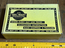 vintage Wal-Mart City cigar type Yellow box pencil 1970's collectible picture