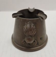 Antique Royal Artillery Brass Trench Art Ink Pot Or Ashtray picture