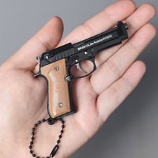 1:3 Beretta 92F Metal Keychain Mini Toy Gun Model Keychain with Disassembly picture