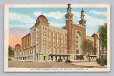 Postcard ACCA Temple Mosque Laurel & Main Streets Richmond Virginia picture