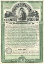 Cleveland, Cincinnati, Chicago & St. Louis Railway Co. - 1893 dated $1,000 Uniss picture