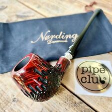 Eric Nording Handmade Semi Rustic Churchwarden Spigot Briar Tobacco Pipe  - NEW picture