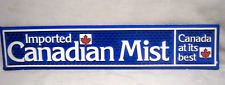 Vintage Imported Canadian Mist Rubber Bar Rail Mat  - 20 x 4