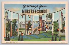 Murfeesboro Tennessee, Large Letter Greetings RARE HTF SCARCE, Vintage Postcard picture