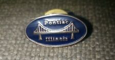 Pontiac Illinois Swinging Bridge Travel Enamel Pin - Lapel, Jacket, Hat picture