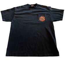 Harley Davidson Shirt Men L Black San Diego California Front Pocket Back Graphic picture