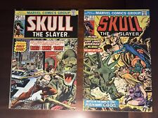 Skull the Slayer #1 and #2 (1975) Marvel Comics, Fine. picture