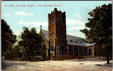 Postcard Posted 1909 U S  50 9Portland Oregon First Episcopal Church [dc] picture