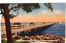Vintage Florida Postcard Gandy Bridge St Petersburg picture