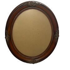 Vintage Burnes Of Boston Ornate Oval Wood Picture Frame Tabletop Taiwan Carved picture