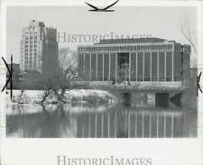 1969 Press Photo Buildings West on Clinton River, Mt. Clemens, Michigan picture