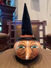 Joe Spencer - Gathered Traditions/Gallerie II Ophelia Witch Halloween Door Stop picture