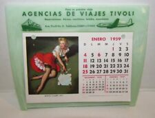 1959 Elvgren Pin Up Spanish Advertising Desk Calendar, Brown & Bigelow picture