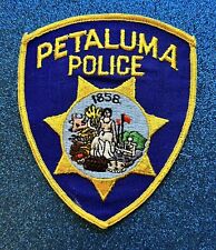 Petaluma California CA Police Shoulder Patch 5