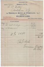 Ithaca NY Treman King & Company Hardware Jobbers 1905 Vintage Billhead Statement picture