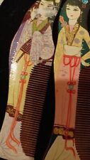 Two Antique Geisha Girl Combs Made In China 1940 picture