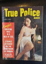 True Police Cases March 1957 Great Photo Cover Web of Evil Honeymoon Horror GGA picture