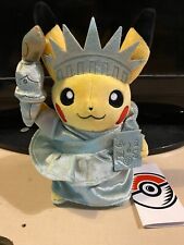 Pikachu Around the World Statue of Liberty Plush Pokemon Center NY EXCLUSIVE NWT picture