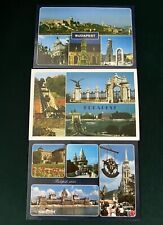 3x  BUDAPEST HUNGARY VINTAGE - POSTCARDS In New Condition. picture