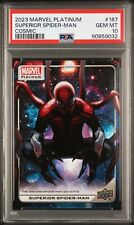2023 Upper Deck Marvel Platinum Superior Spider-Man #187 Cosmic /25 PSA 10 Pop 1 picture