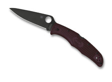 Spyderco Knives Endura 4 Sprint Run C10BGBKP Burgundy Micro-Melt Pocket Knife picture