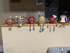 Set of 6 WMG Anthropomorphic Apple Themed Shelf Sitters picture