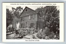 Northampton MA, Wiggins Old Tavern, Hotel, Massachusetts Vintage Postcard picture