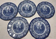 Liberty Blue Plates Set Of 5 Independence Hall picture