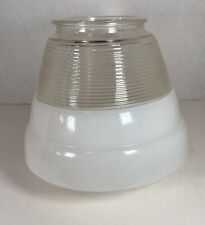VINTAGE BEE HIVE SHAPED LIGHT FIXTURE SHADE GLOBE 1950’s 6 1/2”Hx8”D x 4” Fitter picture