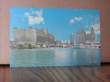 Merchandise Mart-Chicago Skyline Chicago, IL Lithograph Post Card picture