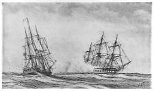 U.S.S. ESSEX commanded by David Porter capturing British ship ALERT,1875 picture