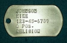 Custom EMBOSSED STAINLESS STEEL IDENTIFICATION DOG Tags/ tag by a Veteran. picture