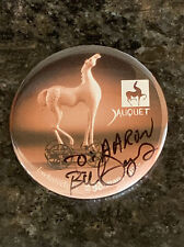 RARE Vintage Pin Button Autographed By Bill Jauquet  Exclusively by Roman Inc picture