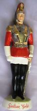 Vntage Sicilian Gold BOTTLE Italian Royal Guard Soldier Italy Empty 12” Decanter picture