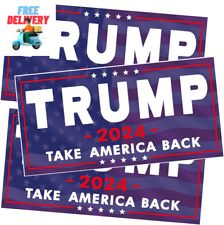 3 Pack Trump 2024 Sticker, 8 Inches X4 Inches Big Trump Letters  picture