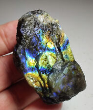Labradorite with great color flash. From Madagascar. 115 grams. Video. picture